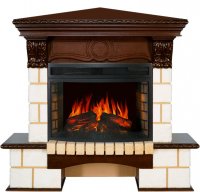 Каминокомплект Royal Flame Pierre Luxe шампань угловой c очагом Dioramic 25 FX