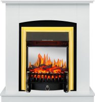 Каминокомплект Royal Flame Barcelona Белый c очагом Fobos FX M Brass