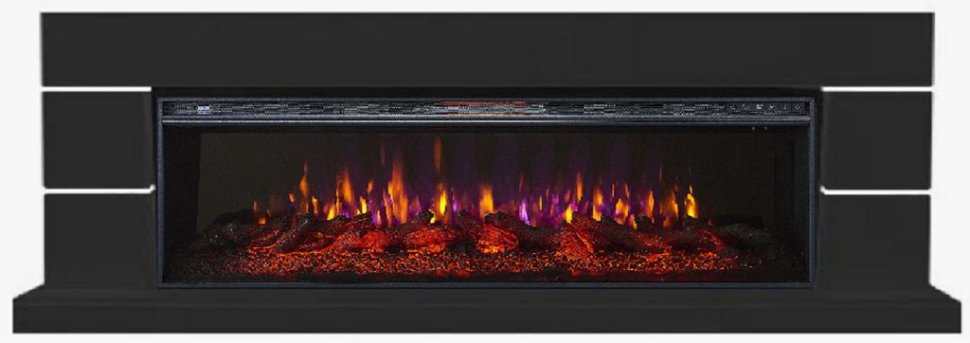 Каминокомплект Interflame Норд с очагом FreeSpace 60 LED FX QZ черный