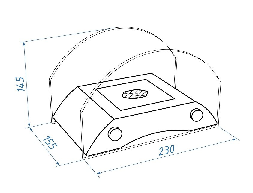 Настольный биокамин Lux Fire Царский мост S