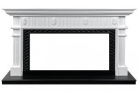 Портал Royal Flame Carlyle под очаг Vision 42 белый с черным