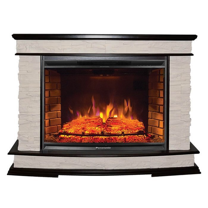 Каминокомплект Interflame Памир сланец темный дуб с очагом Panoramic 33 LED FX