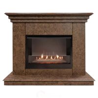 Каминокомплект Хорошие Камины Марс с очагом Firelight BFP/P-2520 мокко