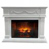 Каминокомплект Interflame Касабланка белый с очагом Foton 21-33 LED FX QZ