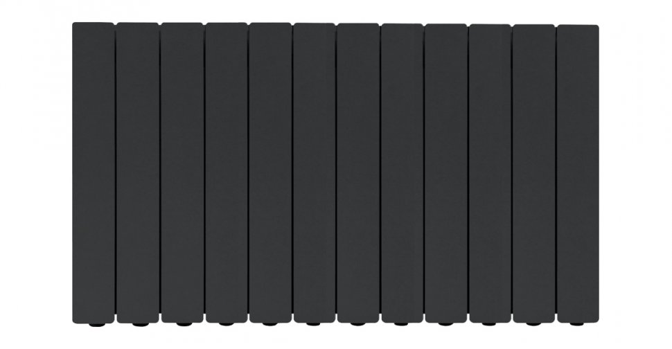 Алюминиевый радиатор отопления Fondital 500/100 Blitz Super B4  Black Coffee 12 секций