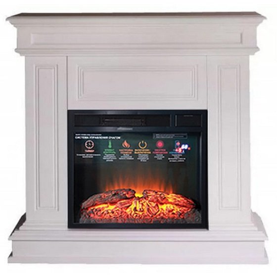 Каминокомплект Interflame Полярис с очагом Foton 23 FX белый