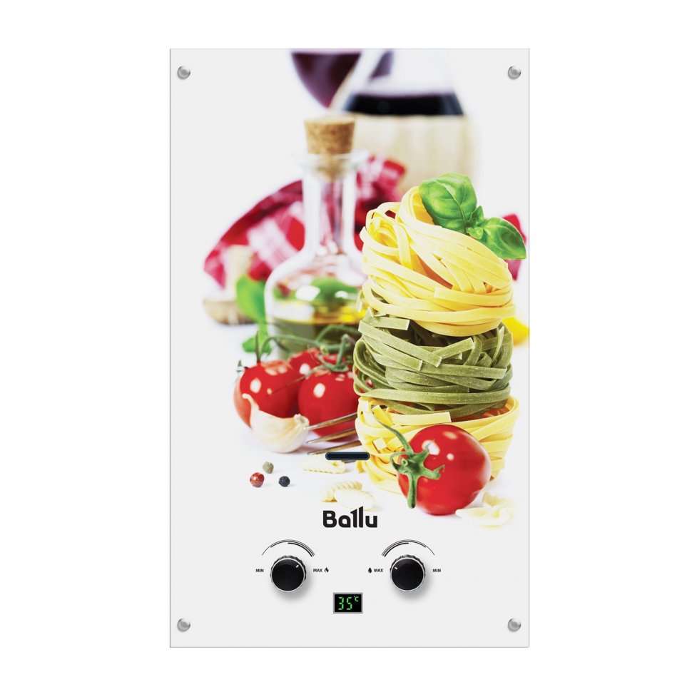 Водонагреватель проточный газовый Ballu GWH 10 Fiery Glass Pasta