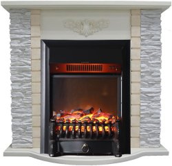 Каминокомплект Interflame Диксон с очагом Fobos FX M Black