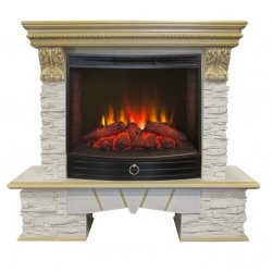 Каминокомплект RealFlame Rockland LUX 25/25,5 с очагом Evrika 25,5 LED