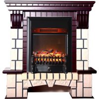 Каминокомплект Interflame Экстер М махагон с очагом Fobos FX M Black