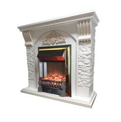 Каминокомплект Interflame Диксон с очагом Fobos FX M Brass