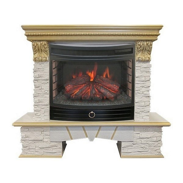 Каминокомплект RealFlame Rockland LUX 25/25,5​ с очагом Firefield 25 S IR