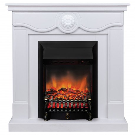 Каминокомплект RealFlame Aurora WT с очагом Fobos Lux Black S
