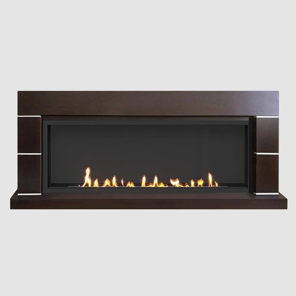 Встроенный портальный биокамин SteelHeat Alaska Long стемалит