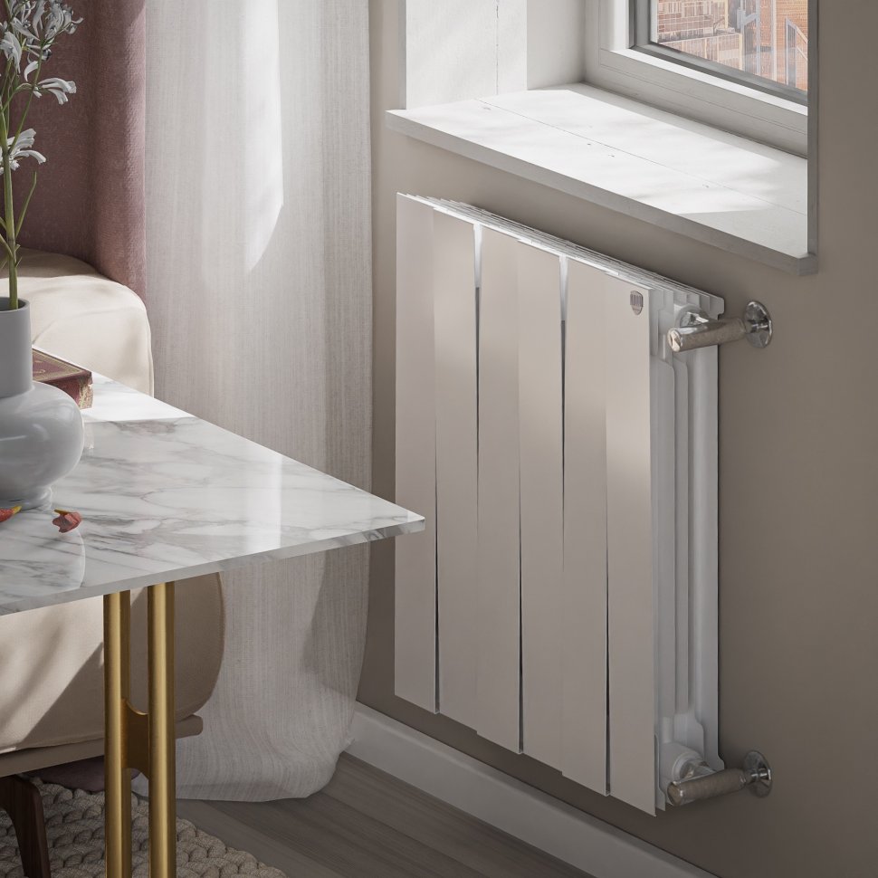 Биметаллический радиатор отопления Royal Thermo PianoForte 500 белый 6 секций