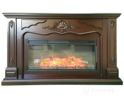Каминокомплект Interflame Версаль коньячный дуб с очагом Foton 36 LED FX QZ