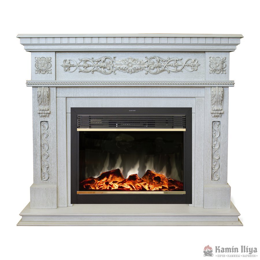 Каминокомплект RealFlame Estella 25,5/26 WT с очагом MoonBlaze LUX Brass