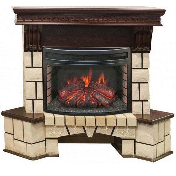 Каминокомплект RealFlame Stone new 25/25,5 с очагом Firefield 25 S IR