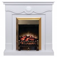 Каминокомплект RealFlame Aurora WT с очагом Fobos Lux Brass S