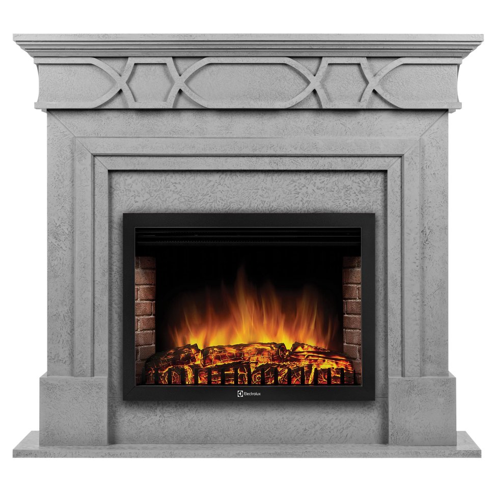 Каминокомплект Firelight Antico 25 с очагом Electrolux EFP/P-2520LS серый