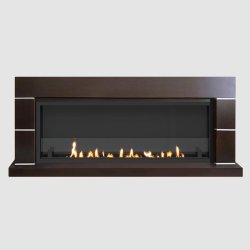 Встроенный портальный биокамин SteelHeat Alaska Long стекло стемалит