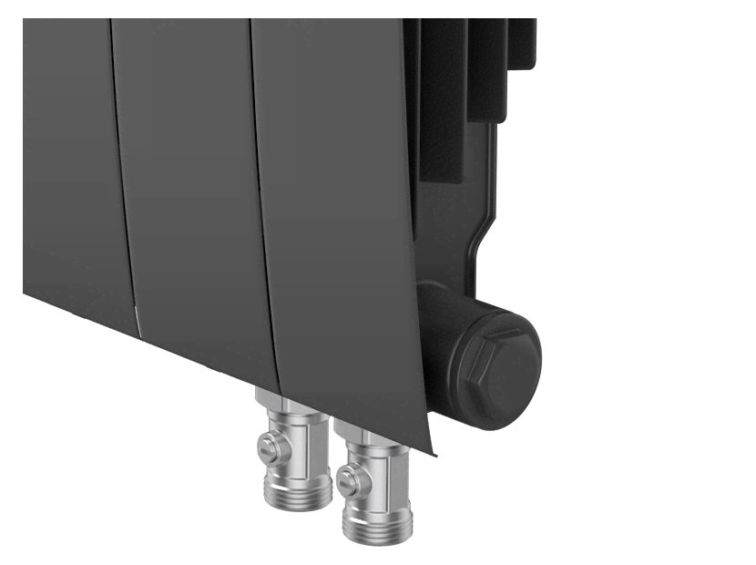 Биметаллический радиатор отопления Royal Thermo BiLiner 350 VDR 14 секций Noir Sable