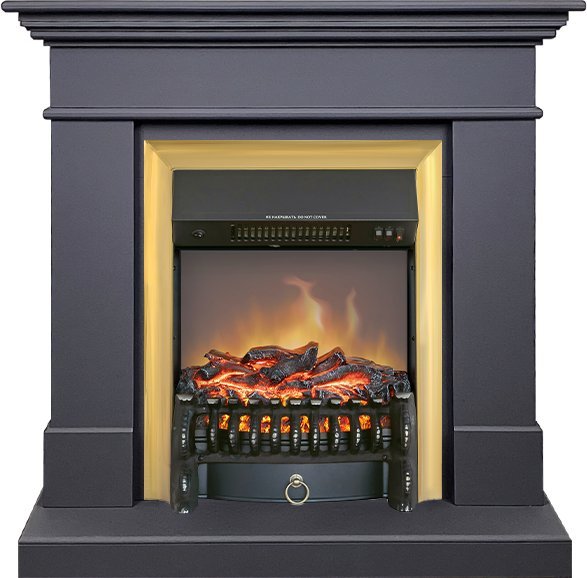 Каминокомплект Royal Flame California STD SFT с очагом Fobos FX M Brass серый графит (разборный)