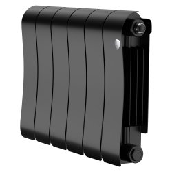 Биметаллический радиатор отопления Royal Thermo Infinity 300 6 секций Noir Sable