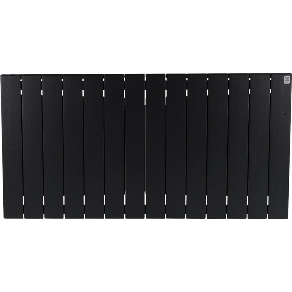 Биметаллический радиатор отопления Rifar Supremo 500 боковое подключение 14 секций антрацит