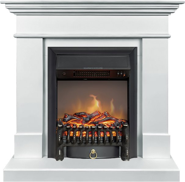 Каминокомплект Royal Flame California STD SFT с очагом Fobos FX Black белый (разборный)