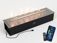 Автоматический биокамин Lux Fire Smart Flame 1100 RC Inox