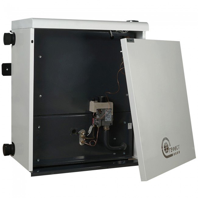 Парапетный газовый котел Гефест КСГ-16С с трубой