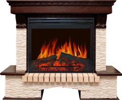 Каминокомплект Royal Flame Pierre Luxe мелкий сланец бежевый c очагом Jupiter FX New