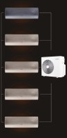 Мульти сплит-система на 5 комнат 25+25+25+25+25 м2 AURUS ADI/in-09HN8/BLACK*1+ADI/in-09HN8/GOLD*4/ADMI/out-42H5N8 D Series