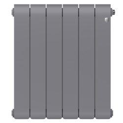 Биметаллический радиатор отопления Royal Thermo Infinity 500 6 секций Silver Satin