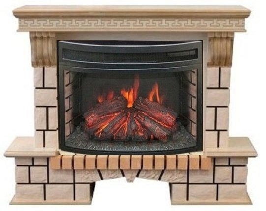 Каминокомплект RealFlame Stone new 25 WTG с очагом Firefield 25 S IR