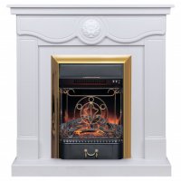 Каминокомплект RealFlame Aurora WT с очагом Majestic Lux Brass