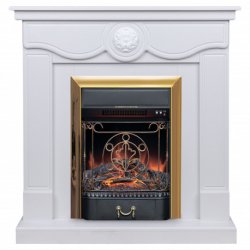 Каминокомплект RealFlame Aurora WT с очагом Majestic Lux Brass