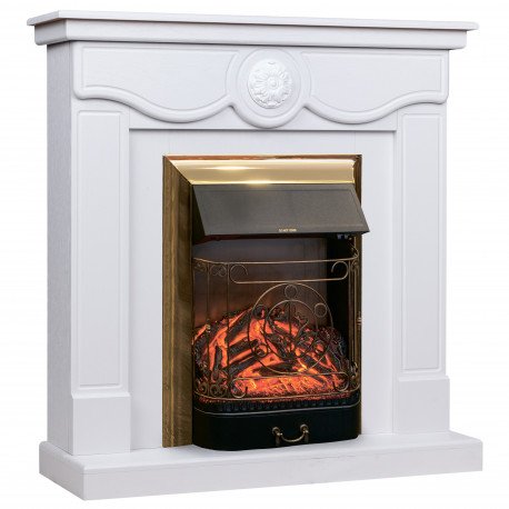 Каминокомплект RealFlame Aurora WT с очагом Majestic Lux Brass