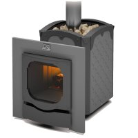 Печь банная Теплодар Былина-18 Ч Панорама 1.2