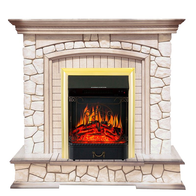 Каминокомплект Royal Flame Preston с очагом Majestic FX Brass