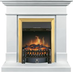 Каминокомплект Royal Flame California STD SFT с очагом Fobos FX Brass белый (разборный)