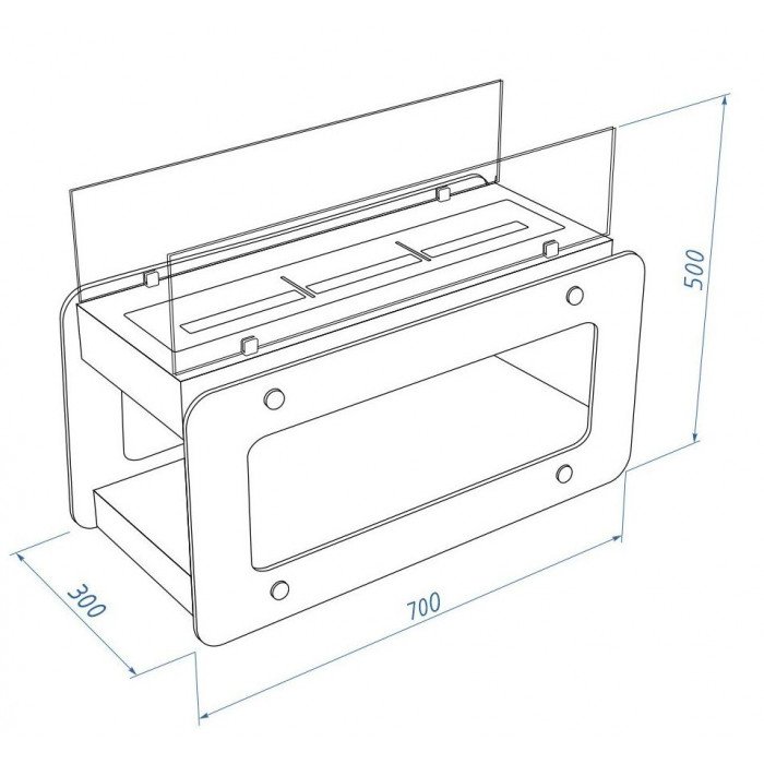 Напольный биокамин Lux Fire Викинг