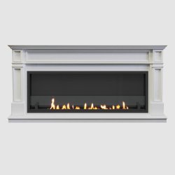 Встроенный портальный биокамин SteelHeat Bordo Long стекло стемалит