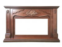 Портал Interflame Версаль коньячный дуб под очаг Foton 36 LED FX QZ