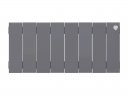 Биметаллический радиатор отопления Royal Thermo PianoForte 200 8 секций Silver Satin