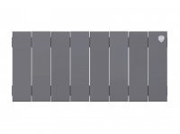 Биметаллический радиатор отопления Royal Thermo PianoForte 200 8 секций Silver Satin