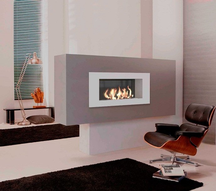 Биокамин Zefire Elliot 900 белый со стемалитом