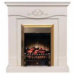 Каминокомплект RealFlame Junona WT с очагом Fobos Lux Brass S