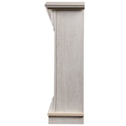 Каминокомплект Firelight Barocco 30 с очагом Electrolux EFP/P-3020LS шпон белый дуб с золотой патиной